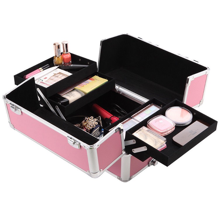 Professional Trolley Makup Case Train Case