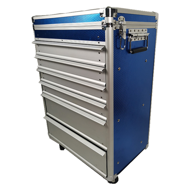 aluminum tool case with 6 drawers